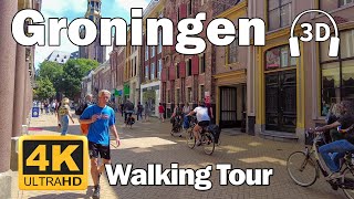 Groningen Walk ☀️  Historic City Center  Netherlands  4K60 Walking Tour  Binaural Audio [upl. by Mecke]