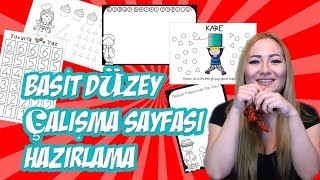 Basit Düzey Çalışma Sayfası Hazırlama [upl. by Annaehr]