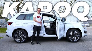 New Skoda Karoq Sportline 2023 Review  4K [upl. by Atteuqahs]