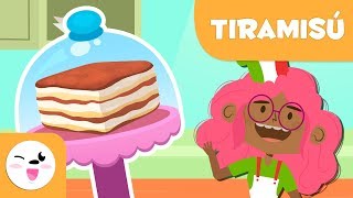 Recetas deliciosas para niños  Tiramisú [upl. by Novoj]