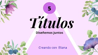 5 TITULOS BONITOS EN WORD TUTORIAL PASO A PASO 💻📏 Creando con Eliana [upl. by Dearr]