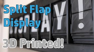 Fully 3D Printed Splitflap Display [upl. by Ajam]