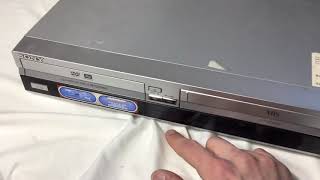 Sony DVD VCR player model RDRVX530 test [upl. by Holder]