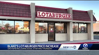 Blakes Lotaburger to increase prices on burritos [upl. by Terryl]