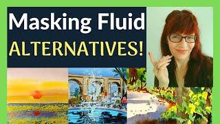 Watercolor Masking Fluid Alternatives 10 Professional Tricks [upl. by Deppy44]