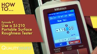 How To Ep09 Use a SJ210 Portable Surface Roughness Tester metrology [upl. by Lukin]