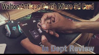 Walton Antique Micro SD Card inDepth Review in Bangla বাংলা [upl. by Osswald]