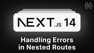 Nextjs 14 Tutorial  26  Handling Errors in Nested Routes [upl. by Ardnaik]