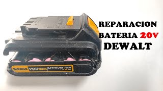 cómo reparar una batería dewalt de 20v [upl. by Ahsikin]