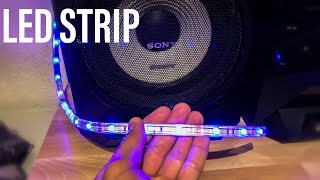 How to connect LED STRIP to speakerBASS [upl. by Nnyliak722]