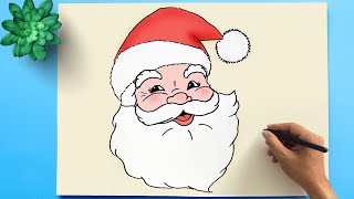 How to Draw Santa Claus  Easy Santa Claus Drawing [upl. by Sheley]