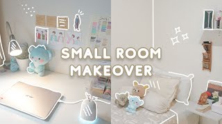 SMALL BEDROOM MAKEOVER 🌱 minimalist on a budget  room tour  Indonesia [upl. by Sheley]