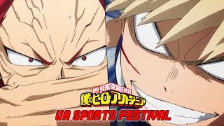 UA Sports Festival  Kirishima VS Bakugou  Boku No Hero Academia [upl. by Bessy]