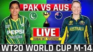 Live Pakistan Womens vs Australia Womens T20 World Cup Match14  Ausw vs Pakw Today Live Cricket [upl. by Irv726]