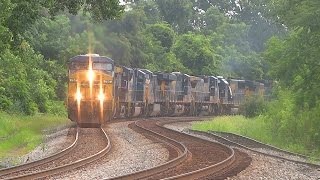 Nine Engine CSX Freight Train Carrying Some Good Luck 🎰 [upl. by Patric]