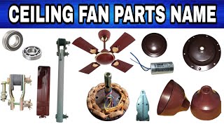 Ceiling fan all parts name inside amp outside [upl. by Halimeda261]