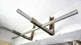 HOMEMADE PULLUP BAR CHINUP BAR  DIY [upl. by Rebmeced492]