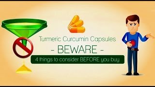 Turmeric Curcumin BEWARE4 things to consider before buying [upl. by Anelhtac290]