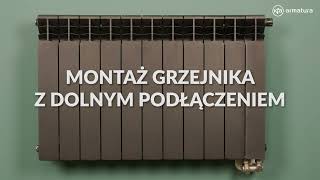 Jak zamontować grzejnik z dolnym podłączeniem  Montaż grzejnika dolnozasilanego  KFA Armatura [upl. by Aig]