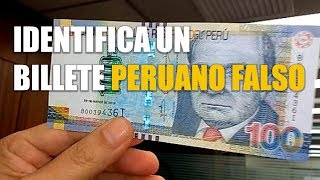 ¿Cómo reconocer un billete verdadero [upl. by Vandervelde]