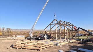 Timberlyne Barn Frame Install [upl. by Culbert]