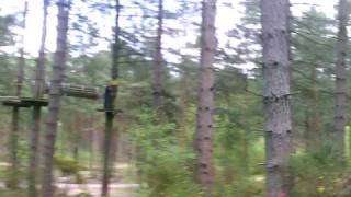 Zipline at Go Ape  Moors Valley [upl. by Mailli708]