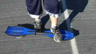 How To Ride A Razor Ripstick Caster Board Skateboard [upl. by Rehttam]