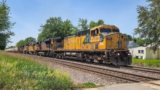 UP 6706 Leads MMTPR At Creston Illinois [upl. by Brigid]