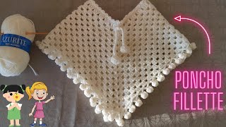 Comment Faire un Poncho au crochet 34 ans [upl. by Anirrok]