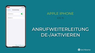 Anrufweiterleitung deaktivieren  Apple iPhone iOS 15 [upl. by Arok]