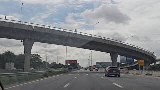 Passing Through Bangkoks Overlapping Expressways As We Approached Suvarnabhumi Airport bangkok [upl. by Ferna721]