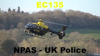 NPAS UK Police helicopter EC135 landing [upl. by Nois367]