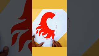 How to draw the Calgary Flames logo shorts calgaryflames [upl. by Lime]