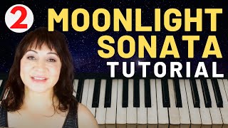 BEETHOVEN MOONLIGHT SONATA TUTORIAL Part 2  The Piano Keys [upl. by Ahsilyt303]