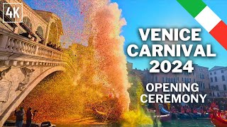 Venice Carnival 2024 Opening Ceremony [upl. by Elyrehc890]