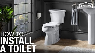 How to Replace and Install a Toilet [upl. by Rabin]