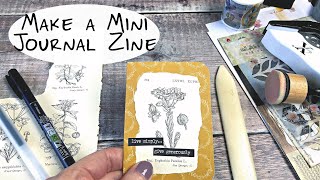 Make a Mini Journal Zine  Tutorial [upl. by Song]