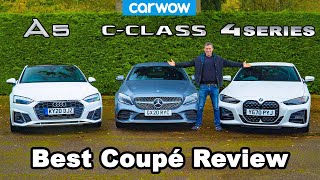 BMW 4 Series v Audi A5 v Mercedes CClass review  which is best [upl. by Violeta]