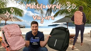 ¡Descubre la Mochila Viral Viajera PERUANA y una Sorpresa Antirrobo 😲🎒 [upl. by Evannia]