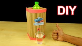 How to make WATER Dispenser Machine from Cardboard DIY at Home [upl. by Iteerp957]