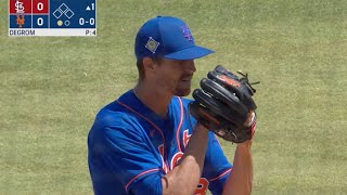 Jacob deGrom and Max Scherzer are a SCARY DUO Combine to pitch complete game with 12 STRIKEOUTS [upl. by Ablem]