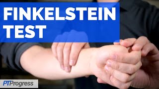 Finkelstein Test for de Quervains Tenosynovitis [upl. by Nerag]