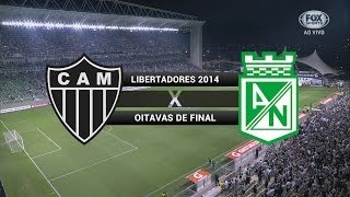 Gols  AtléticoMG 1 x 1 Atlético Nacional COL  Libertadores 2014  01052014 [upl. by Anoved]