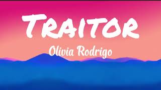 Olivia Rodrigo  Traitor Lyrics Video [upl. by Loesceke]