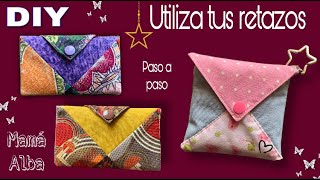 DIY  UTILIZA TUS RETAZOS DE TELA  PASO A PASO BOLSITA MULTI USOS COSE PARA VENDER  MAMÁ ALBA [upl. by Nicolis]