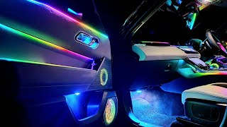 Epic Range Rover Velar Symphony Ambient Light Setup Install  RGB LED Car Interior Ambient Lighting [upl. by Muraida998]