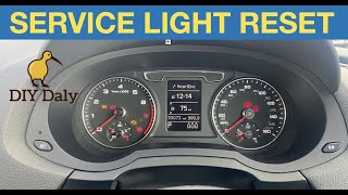 AUDI Q3 Service light Reset procedure [upl. by Kimon]