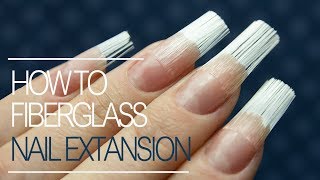 How To Do Fiberglass Nails  Gel Nail Extension Tutorial Step by Step [upl. by Sanfred]