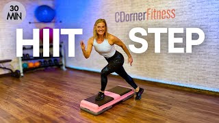 30 MIN STEP HIIT STYLE CARDIO WORKOUT  STEP WORKOUTS [upl. by Melitta]