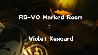 Reserve RBVO Marked Room Violet Keycard Find  Escape from Tarkov [upl. by Atnom]